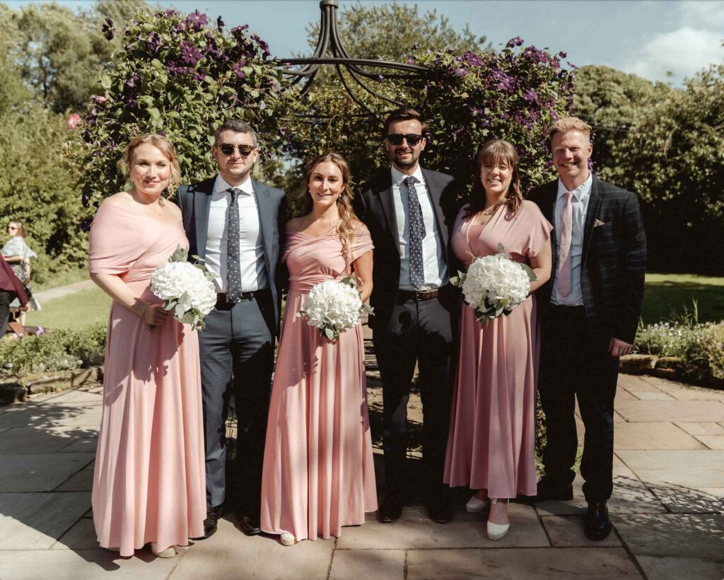 Couple celebrating their micro wedding at Toft Estate