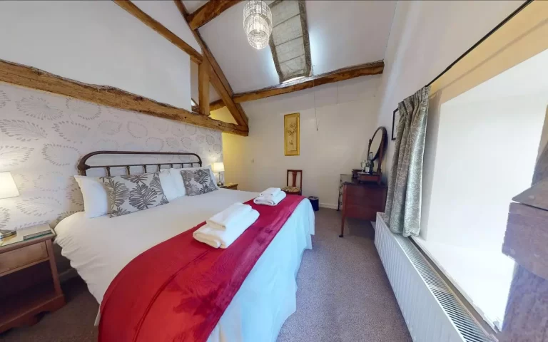 Toft Barn bedroom at Toft Estate, Peak District