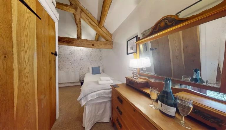 Toft Barn bedroom at Toft Estate, Peak District