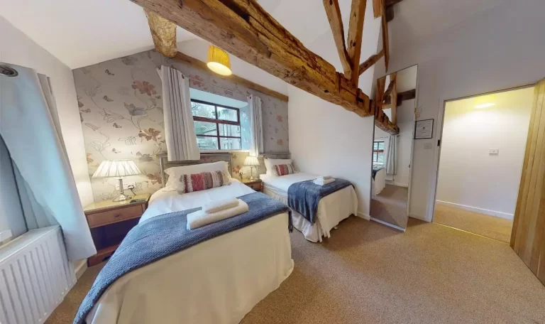 Toft Barn bedroom at Toft Estate, Peak District
