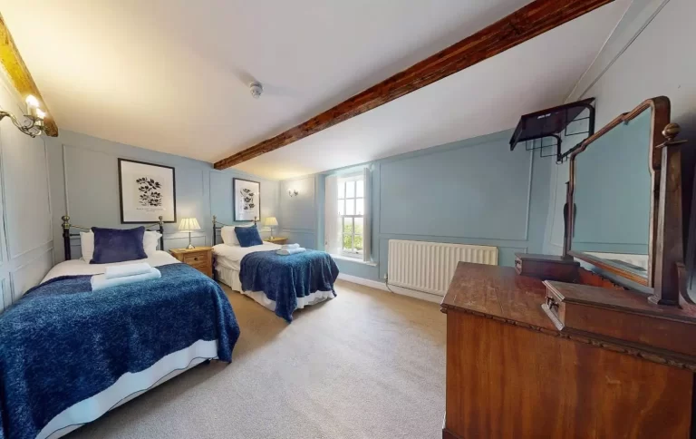 Toft Hall bedroom at Toft Estate, Peak District