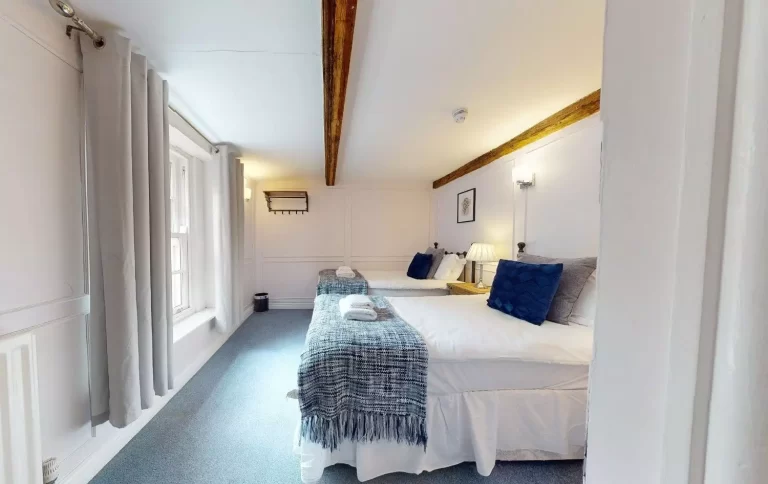 Toft Hall bedroom at Toft Estate, Peak District