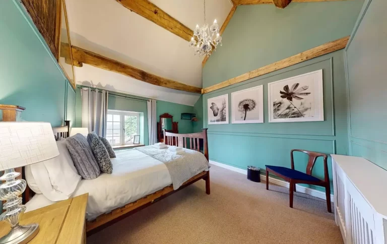 Toft Hall bedroom at Toft Estate, Peak District