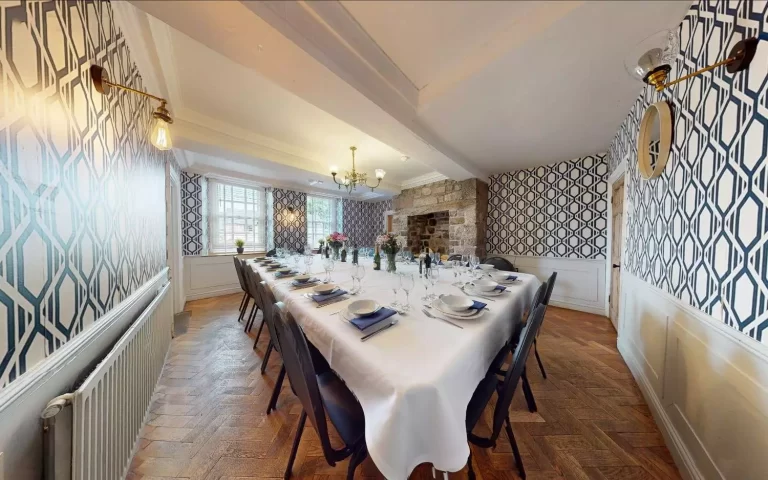 Toft Hall dining room for group celebrations