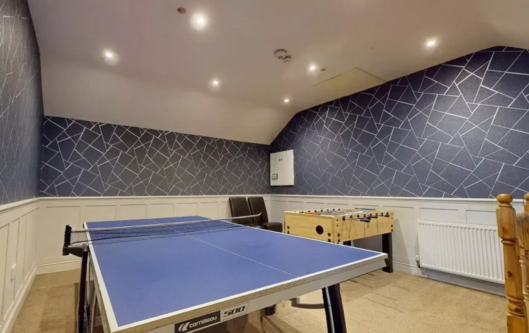 Toft Hall games room with table tennis