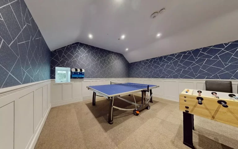 Toft Hall games room at Toft Estate, Peak District